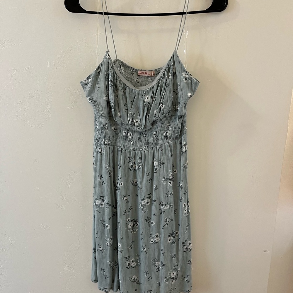 Floral Mini Dress in Blue by American Rag